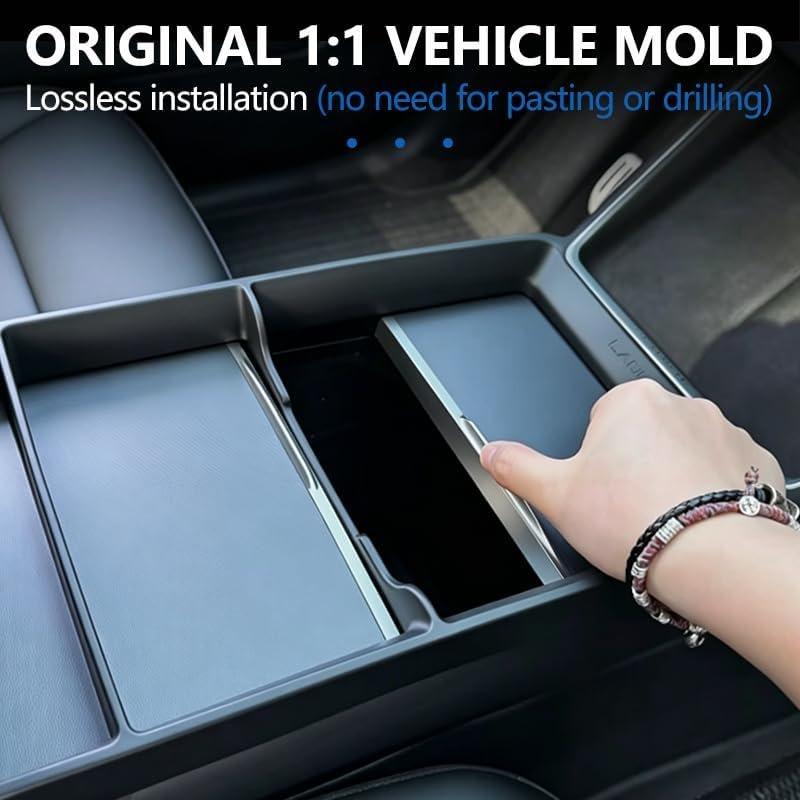 New Model 3 Highland / Model Y/YL Center Console Armrest Storage Tray Organizer Box Case ABS For Tesla Car Interior Accessories