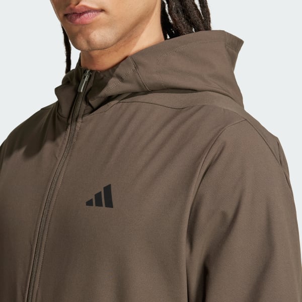 Adidas Cold.Rdy Designed For Training Full-Zip Hoodie Men Jacket Dark-Olive IX9059