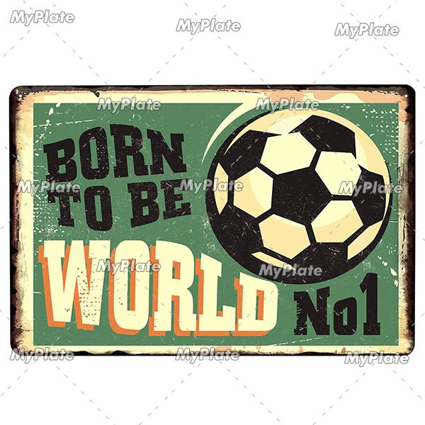Soccer Metal Sign Vintage Plaque Tin Sign Wall Decor For Home Bar Pub Club Plate Crafts Art Poster Gift Sport Tennis Poster