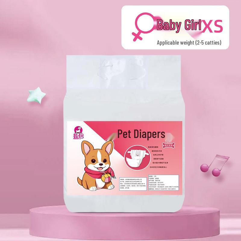 Leak-Proof Pet Diapers: Durable, Absorbent Dog Diapers for Outings and Home Use