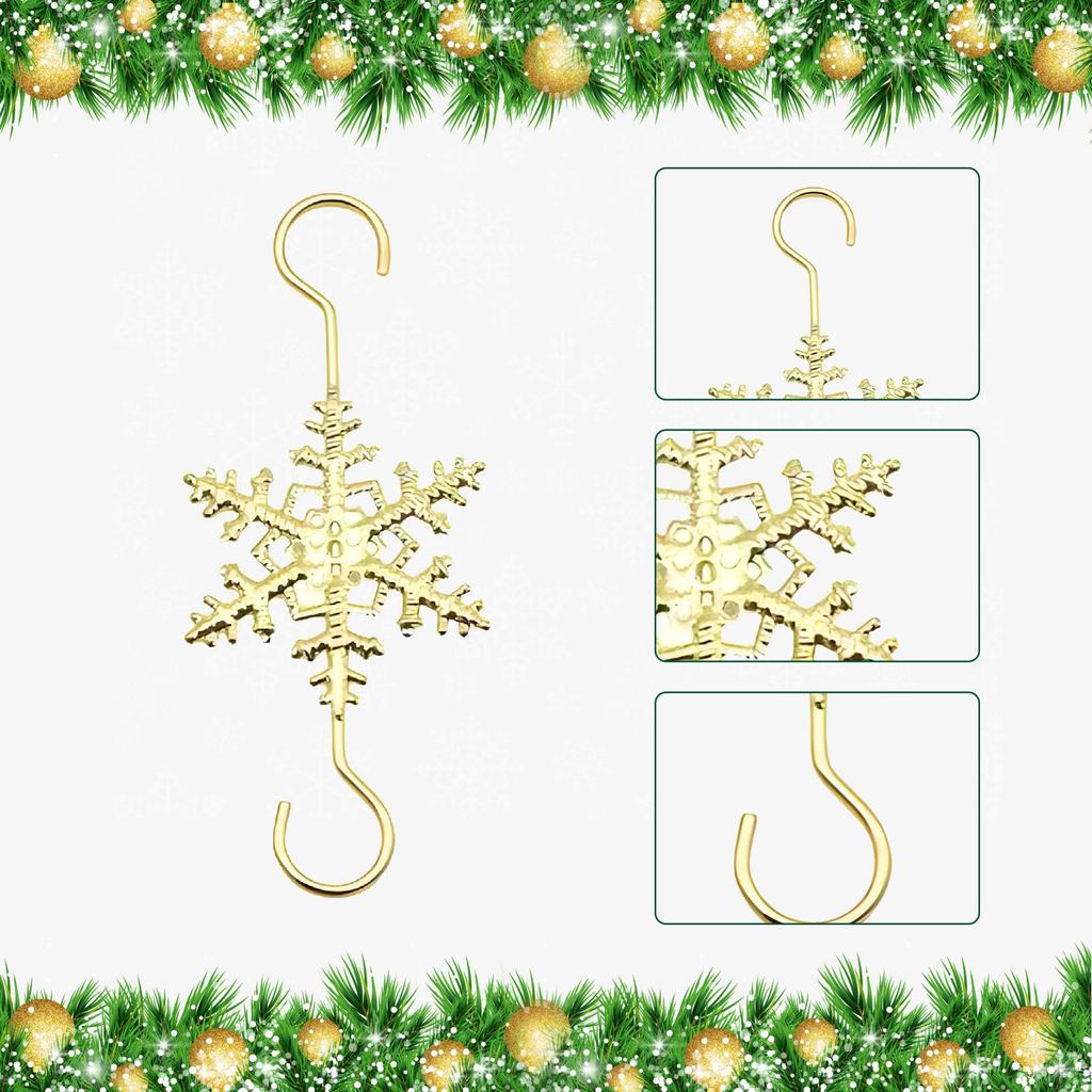 10 Stück Weihnachtskugelhaken Xmas Multifunktionale Baumaufhänger für Jubiläum