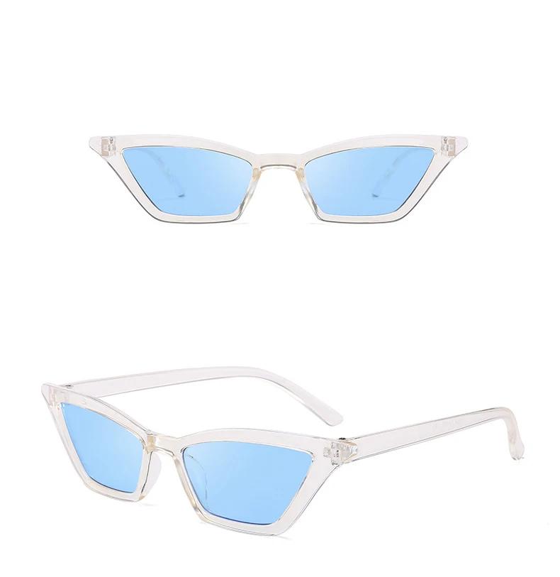 Fashion Vintage Multicolored Clear Cat EyeTransparent Glasses Sunglasses Candy Color Sunshades Sunglasses For Ladies