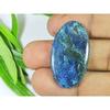 44Cts. Natural Azurite Oval Healing Crystal Cabochon Loose Gemstone 21X37MM SK-3867