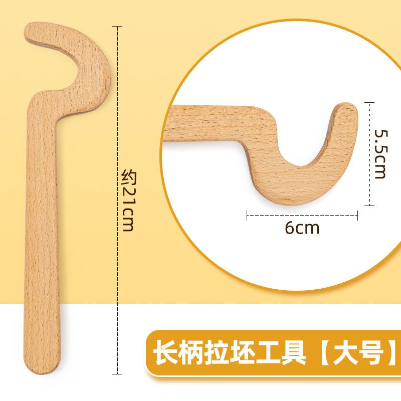Wood Long-handle Drawing Pottery Tool Rapid Shaping and Shaping The Mouth Edge for Supporting Pottery Modeling