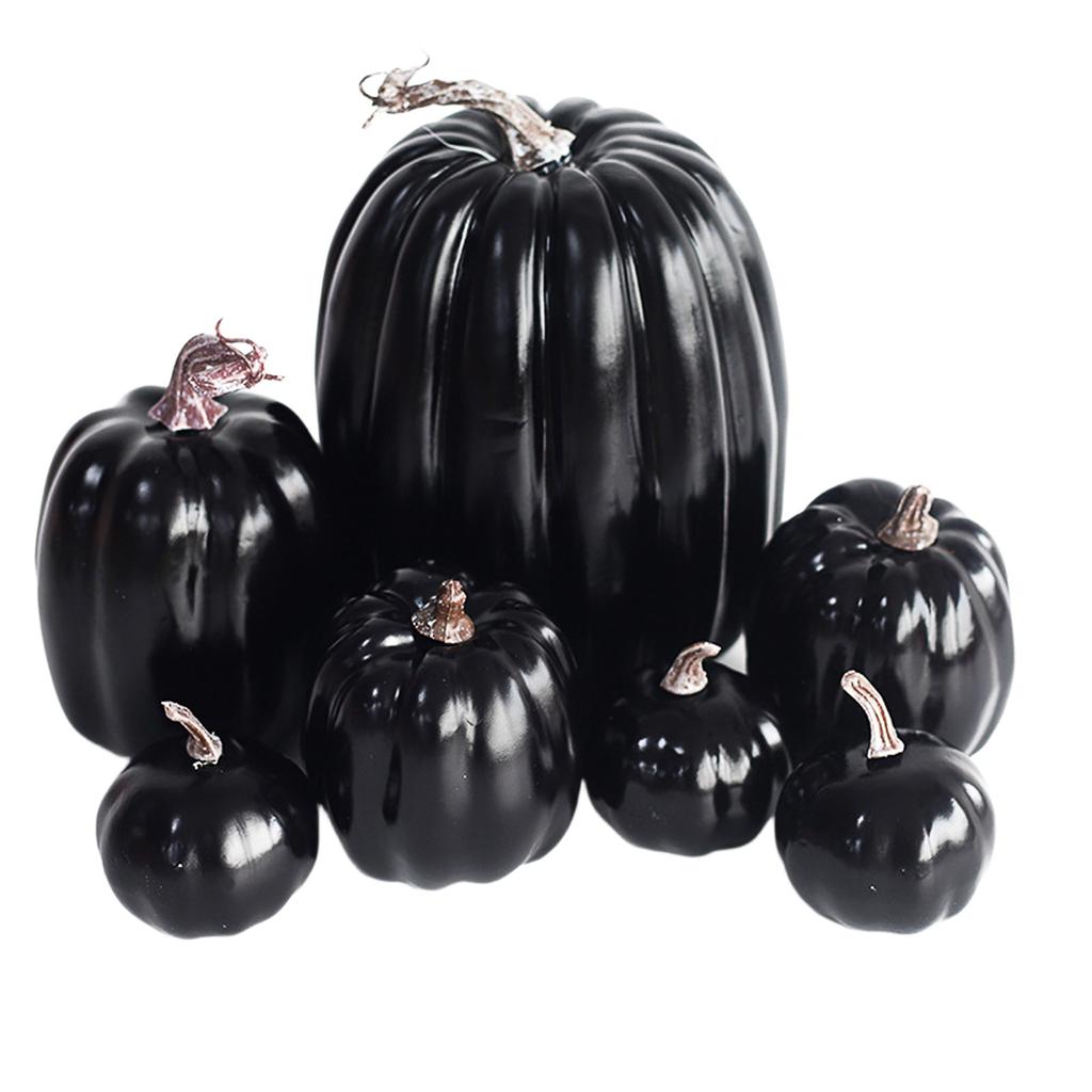 Halloween Simulation Model Big , Orange Black Holiday Decoration Ornament