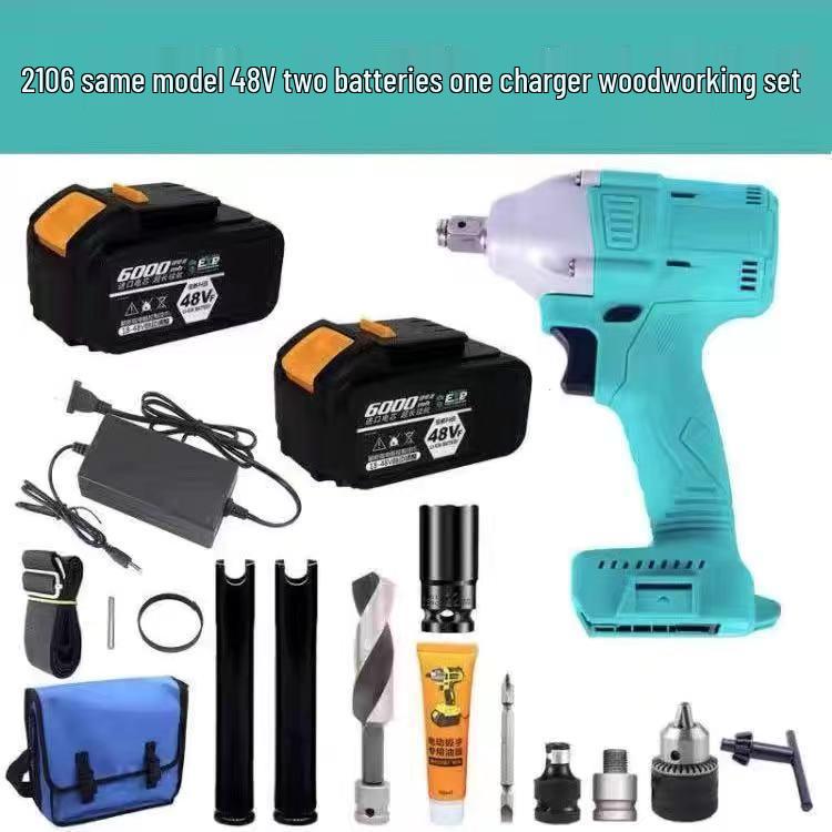 Bürstenlose elektrische Schraubenschlüssel für die Holzbearbeitung: Hohes Drehmoment Schlagbohrwerkzeug, Nur Gerät