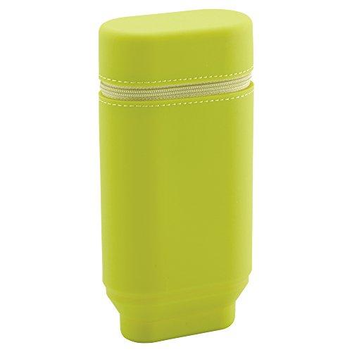 

LIHIT LAB A7695-6 Stand Pen Case, Oval Type, Large, Yellow Green