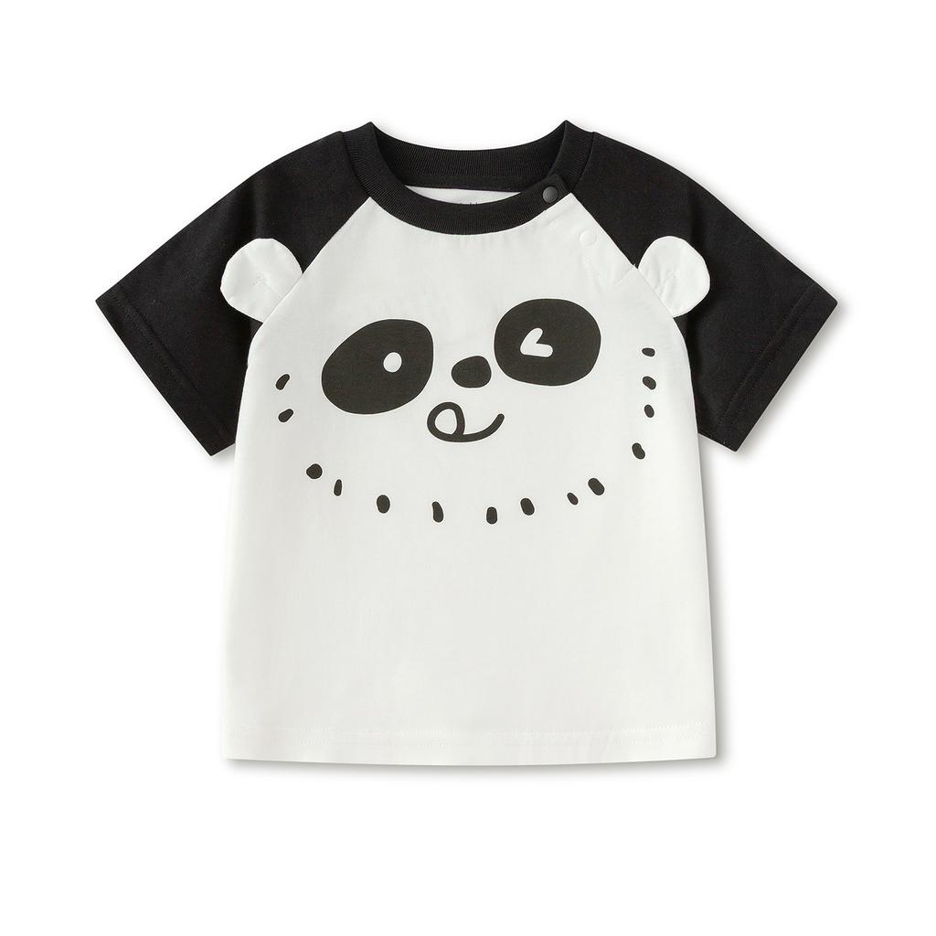 BalaOne Baby Short-sleeved T-shirt 2026 New Children's Summer Cute Pure Cotton