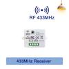 Wireless RF433MHz Remote Control Light Switch 10A Relay Receiver With ON/OFF Transmitter Wall Panel Switch For Lighting Led