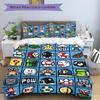 3Pcs Super Mario Characters Bedding Set Soft Fabric Duvet Cover Pillowcases Home Christmas Xmas Halloween Gift 1 Duvet Cover 2 Pillowcase N144