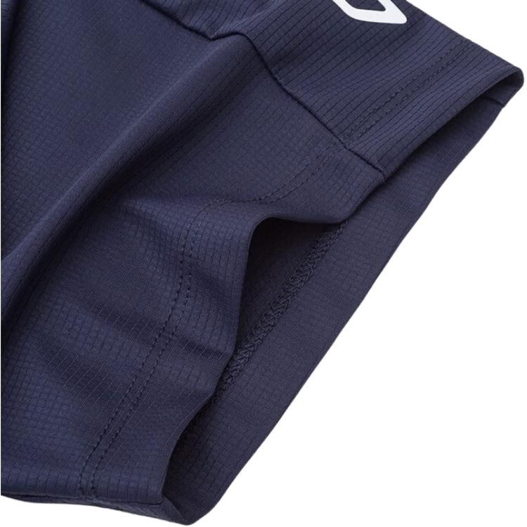 Anta Training Series Letter Print Breathable Short Sleeve Polo Shirt Men Tops Midnight-Blue 152337143-3