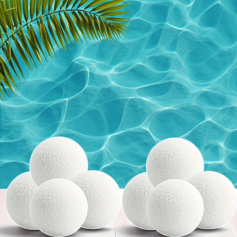 Kulki do czyszczenia basenu, odpowiednie do basenu, spa, wanny z hydromasażem, wielokrotnego użytku 3-calowe kulki absorpcyjne do wanny z hydromasażem, zmywalne gąbki do spa do usuwania kamienia