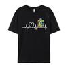Heart Puzzle Piece Heartbeat Cool Aututism Tshirts Cotton Printed T Shirt Tops TShirt For MAN Teeshirt