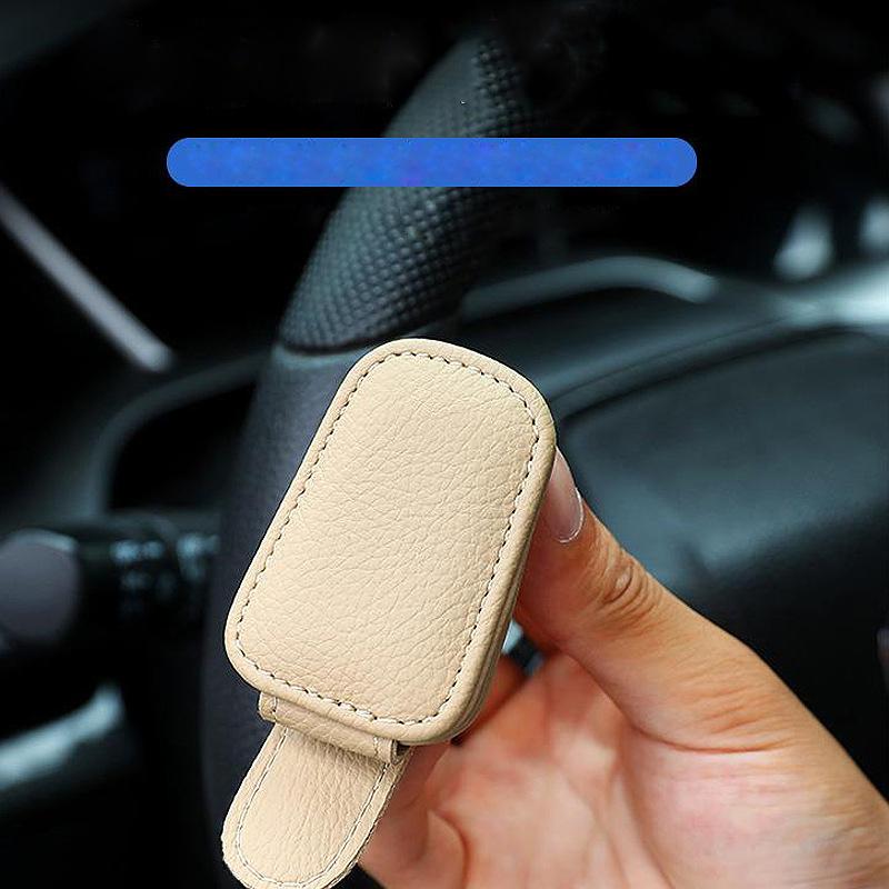 Auto Sonnenblende Clip Brillenetui Auto Sonnenbrillen Visier Brillenhalter Sonnenbrillenhalter Pu Leder Brillenhalter