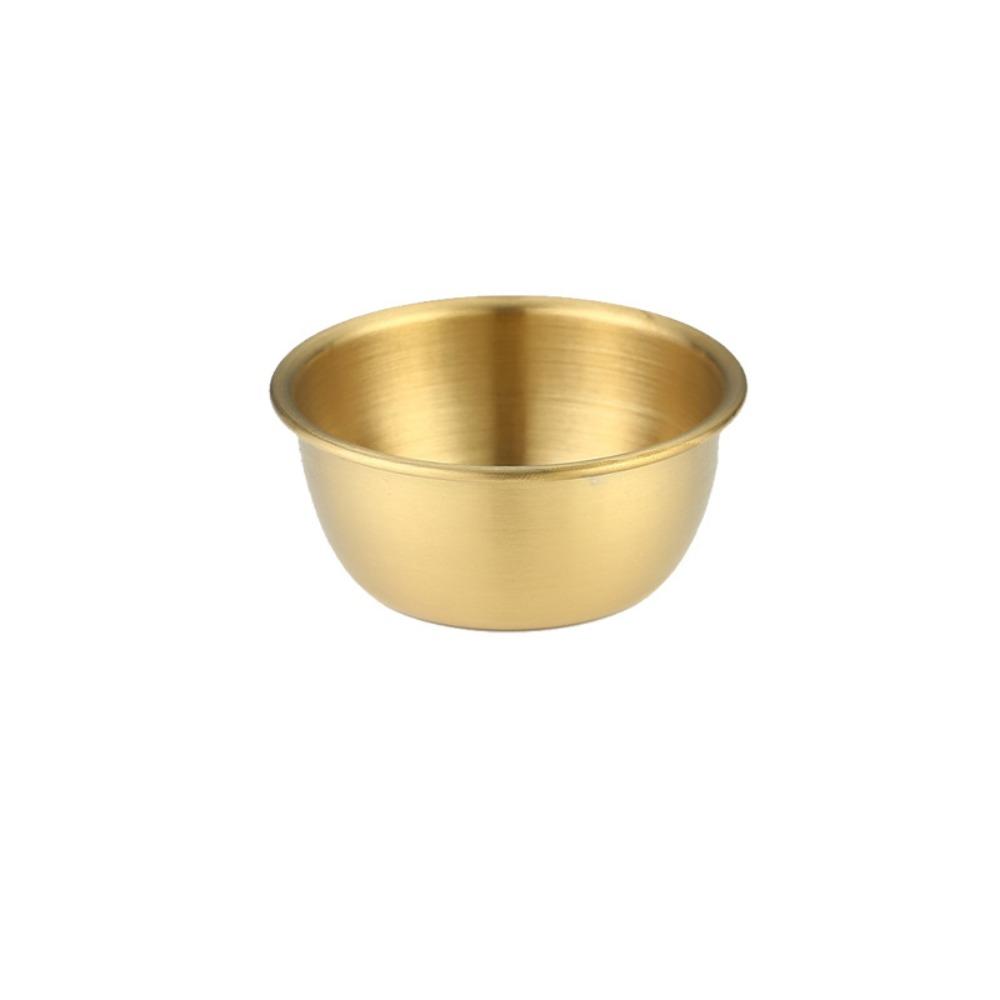 Multiple Sizes Stainless Steel Sauce Dish Condiment Dish  Kitchen Dining Accessories 6cm Gold