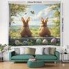 2D Flat Print Easter Tapestry for Bedroom & Living Room Spring Wall Art