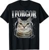 Camiseta Meme del Gato Mirando Tonto Olvidé Cerebro Podrido Gen Z Humor Vergonzoso
