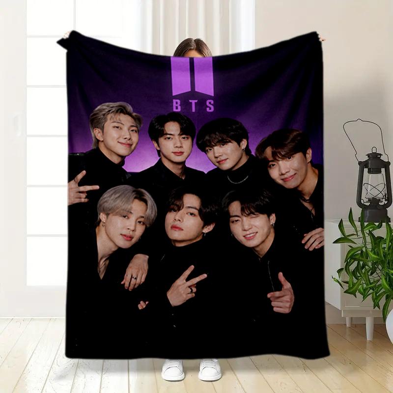 Korean Stamp 2020 Hope Blanket Home Decor Sofa Blanket Sheet Office Rest Blanket Digital Printing