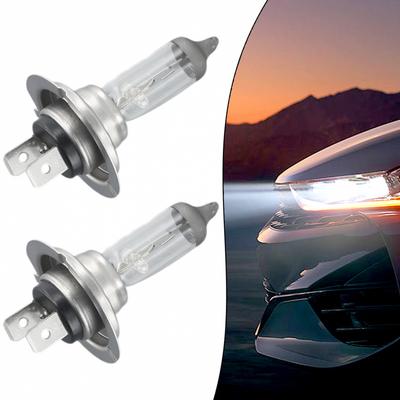 Set Headlight Lamp Bulbs Light DC 12V Headlight 55W Halogen White Replacement