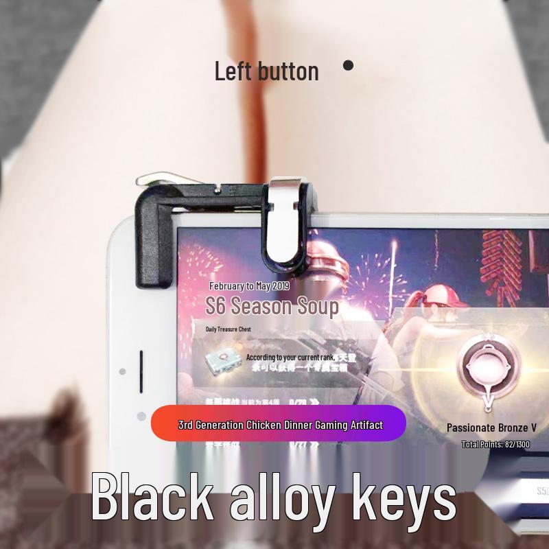 2026 Elite PUBG Six-Finger Game Controller for Apple & Android Devices