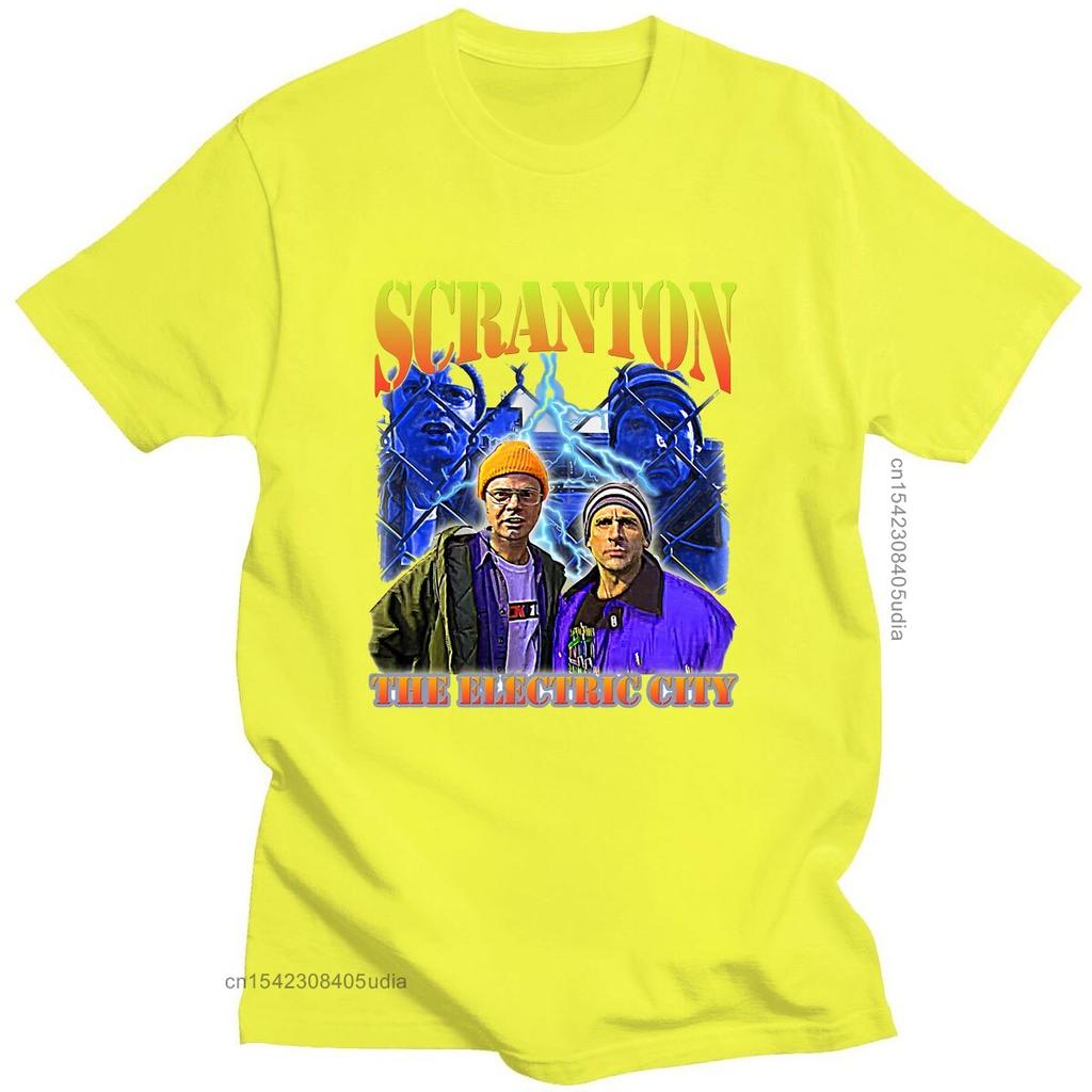 Oversized T-Shirt The Office Dunder Mifflin Dwight Tv Show Scranton Tshirts Male Brand Mens Vintage Cotton Tshirt Unique Tops