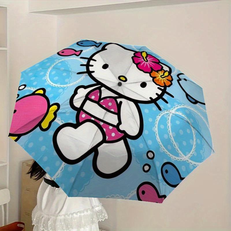 1pc Hello Kitty Underwater Adventure Umbrella with Plastic Handle,Suitable for All Seasons Home Travel Outdoor UmbrellaSanlio553