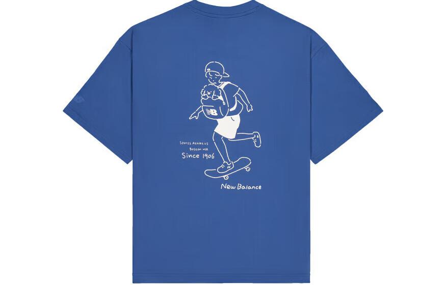 New Balance SS24 T Shirt Unisex Blue AMT42338-NYY