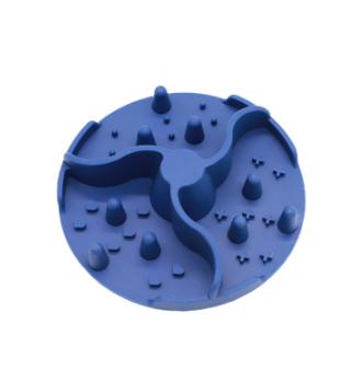 

and dog slow-feeding bowl, -choking food tray mat, dark blue, 8cm in diameter, silicone slow-feeding mat, round. One Size