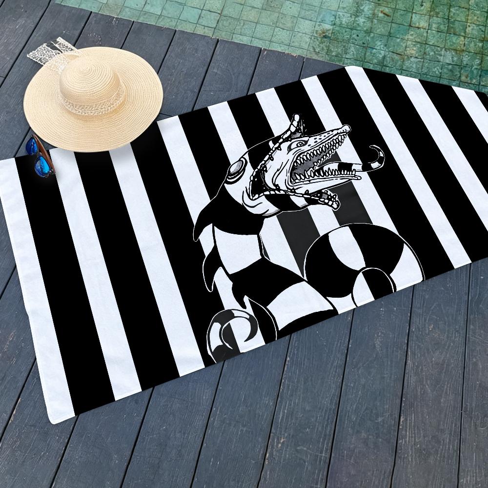 Movie Towel Beach Yoga Gym Lightweight Portable For Swimming B-Beet L-LejuiceS Shower Travel Sports Accessories Sandproof