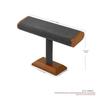 Oirlv Watch Stand, SM08702, Luxury and Stylish Wooden Watch Stand for 2-4 Watches (Dark Gray)