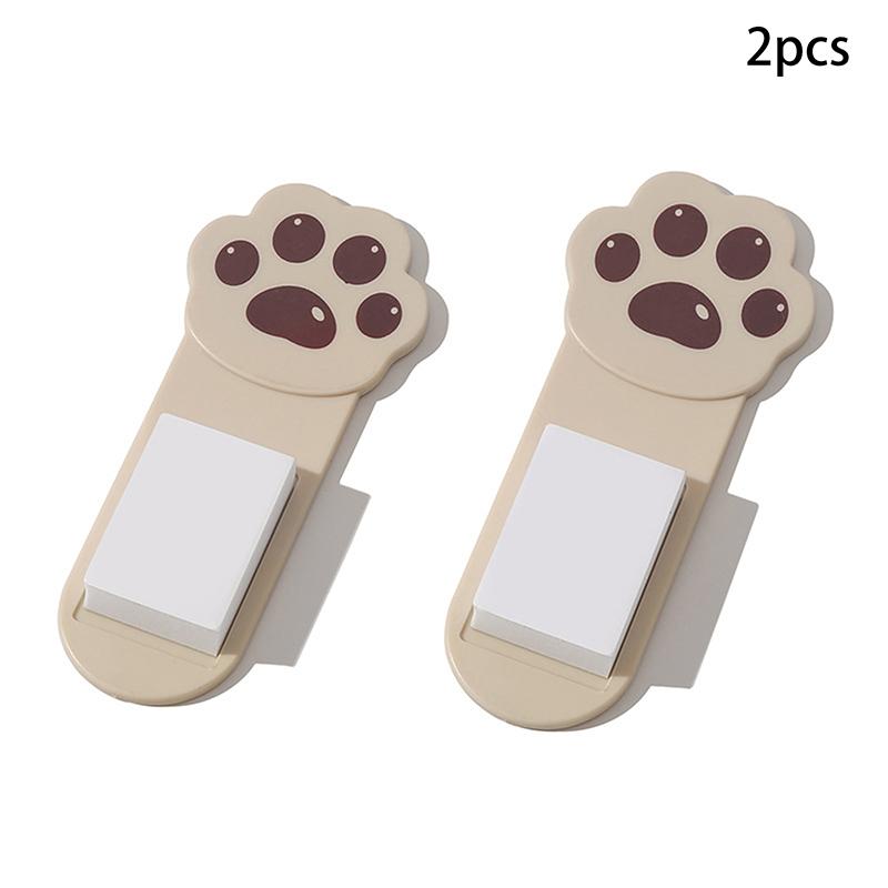 2/4ks Roztomilá kreslená rukojeť na toaletu, Kreativní odstraňovač víka s kočičí tlapkou, Plastový pohodlný odstraňovač vyklápěcího víka