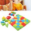 Triangular Wooden Building Blocks Toddler Kids Puzzle Block Toy Creativity Educational Toy#1