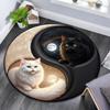 Cartoon Print Round Area Rug,Carpet Rug for Living Room Bedroom Sofa Playroom Decor,Non-slip Floor Mat