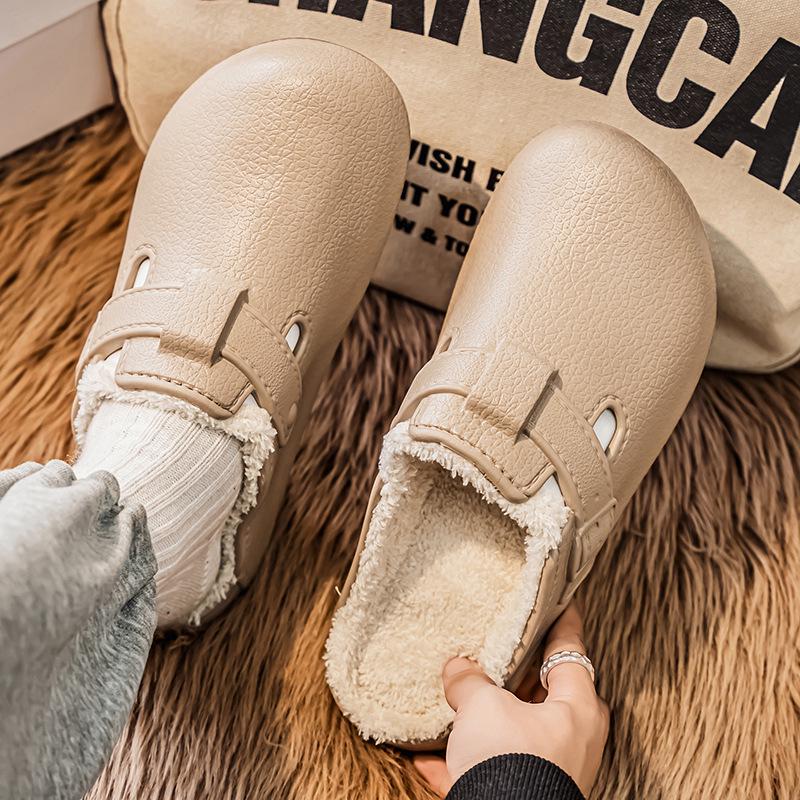 2025 Winter Extra Thick Fleece-Lined Birkenstock Clog Slippers for Couples