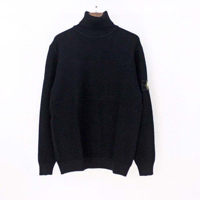 

Unisex Trendy High Collar Twill Knit Sweater for Autumn/Winter M
