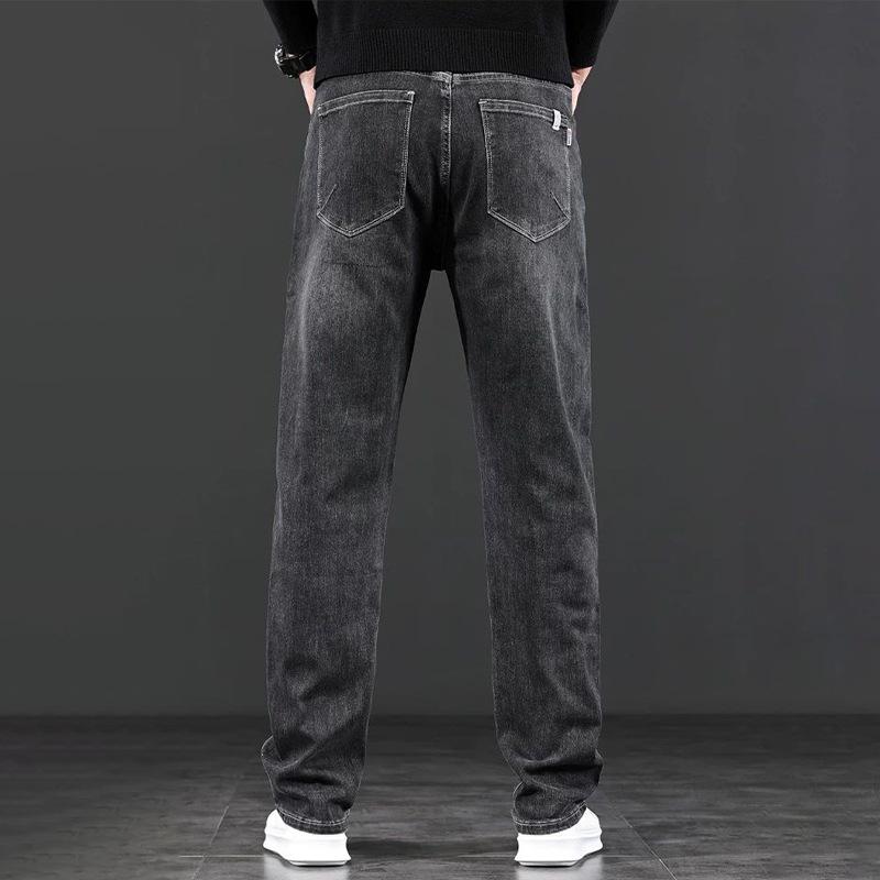 New New Jeans Elastic Loose Winter Straight Pants Versatile Trend Autumn and Winter Men's Casual Pants