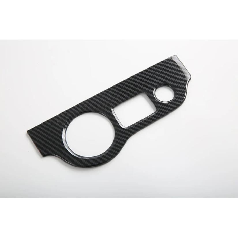 For Dodge Charger 2016- Car Accessories Carbon Fiber Style Head Light Switch Button Control Panel Cover Trim Bezel