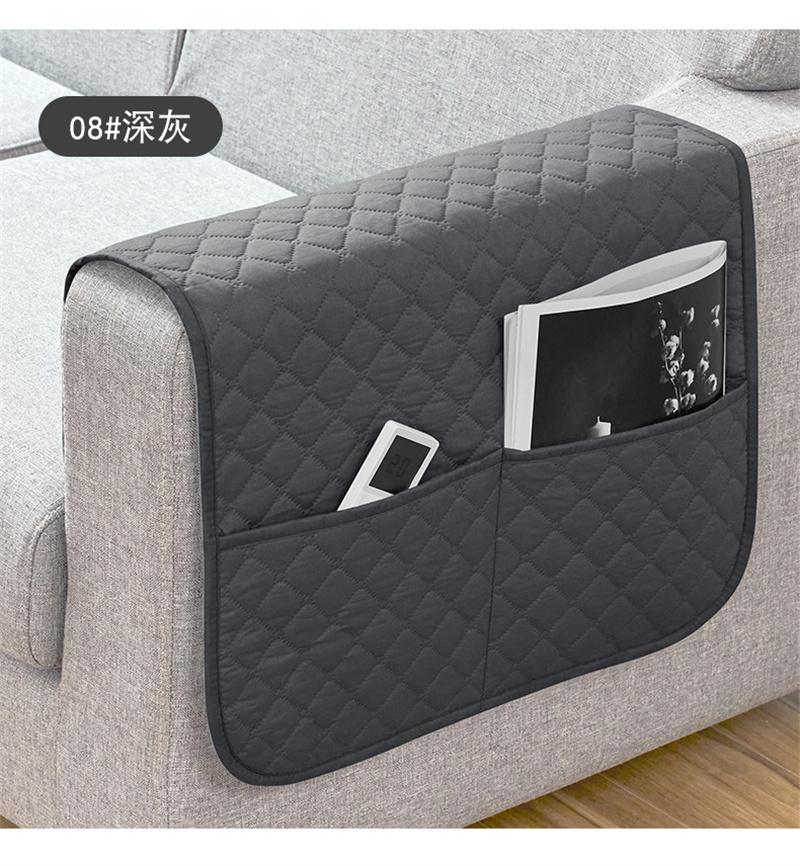 

1 шт. чехлы на подлокотники дивана с карманами, водоотталкивающий чехол на подлокотник дивана, сумка для хранения подвесного кресла для удаленного сотового телефона 1PC 50x110 cm