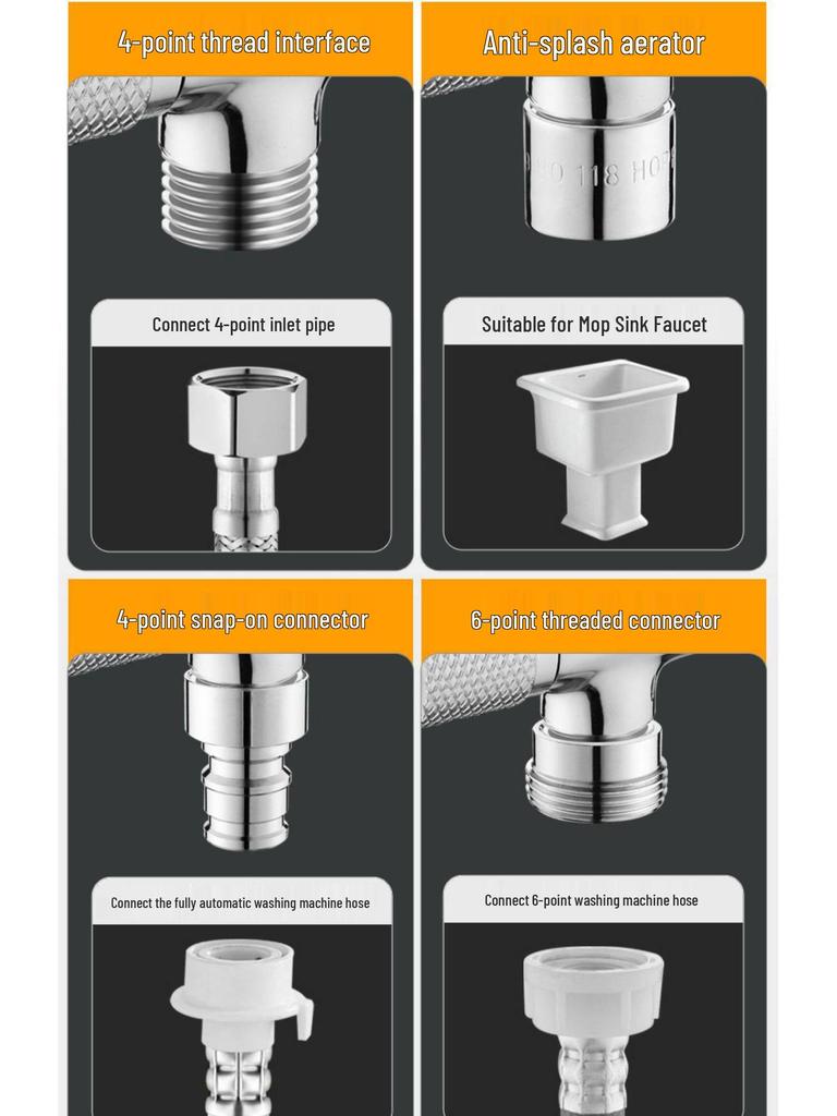 All-Copper Dual-Control Angle Valve Splitter for Toilet and Washing Machine