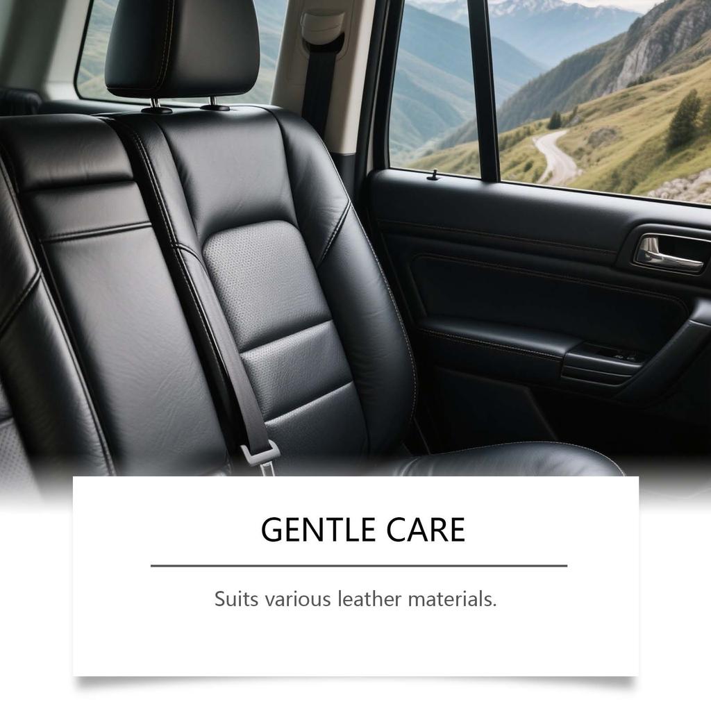 Leather Care Cream for Daily Cleaning, Maintenance, Stain Removal, and Brightening of Car Interior Seats.