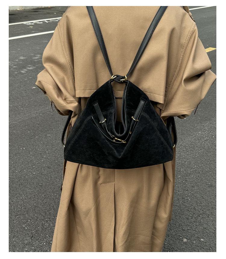 2024 Retro Fashion Large Capacity Women's Frosted Tote - Versatile Autumn/Winter Shoulder Bag