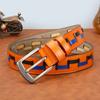 Men's Genuine Leather Retro Pin Buckle Belt Fashion Trendy Individuality Woven Premium Leather Belt