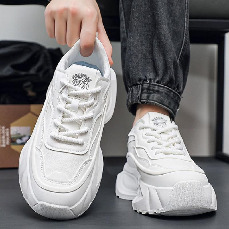 High Quality Men's Platform Sneakers All-match Height-increasing Casual Shoes Fashion Comfortable Soft-soled Running Shoes 2025