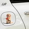 Car Tailgate Decal Fun Fuel Cap Sticker Cute Dog Cat Mouse Sticker Waterproof Self Adhesive Animal for Cars Windows