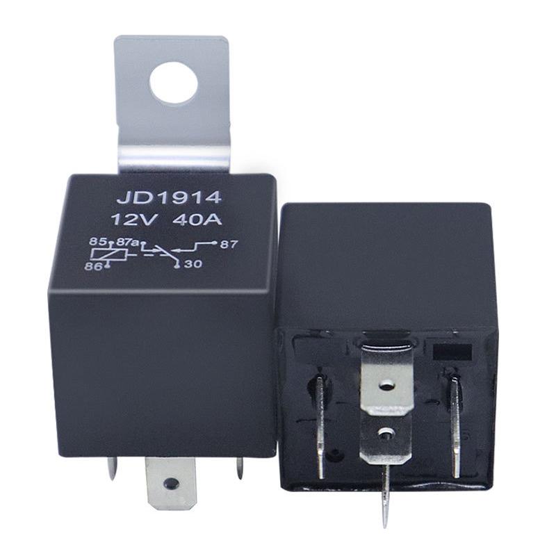 4 5 Pin 4P 5P 40A Su Geçirmez Araba Rölesi Uzun Ömürlü Otomotiv Röleleri Normalde Açık DC 12V/24V Röle Far Kliması İçin