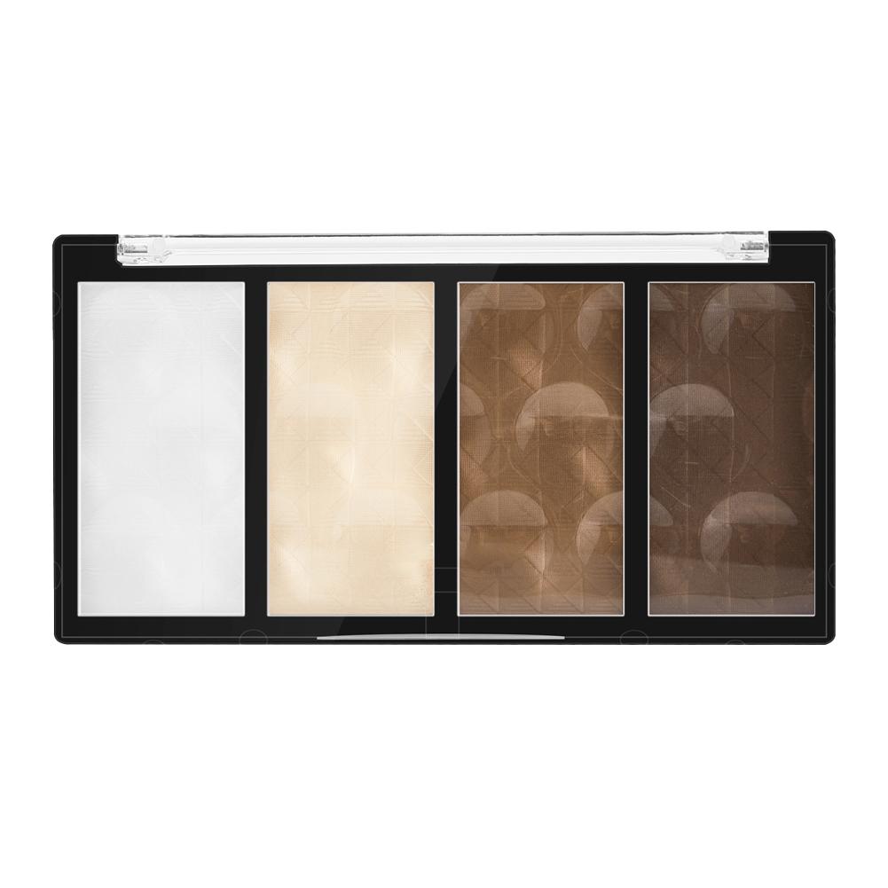 4 Color Contour Makeup Palette Blusher Plate Highlight Powder Bronzer Powder Shadow Kit Nose U8C6