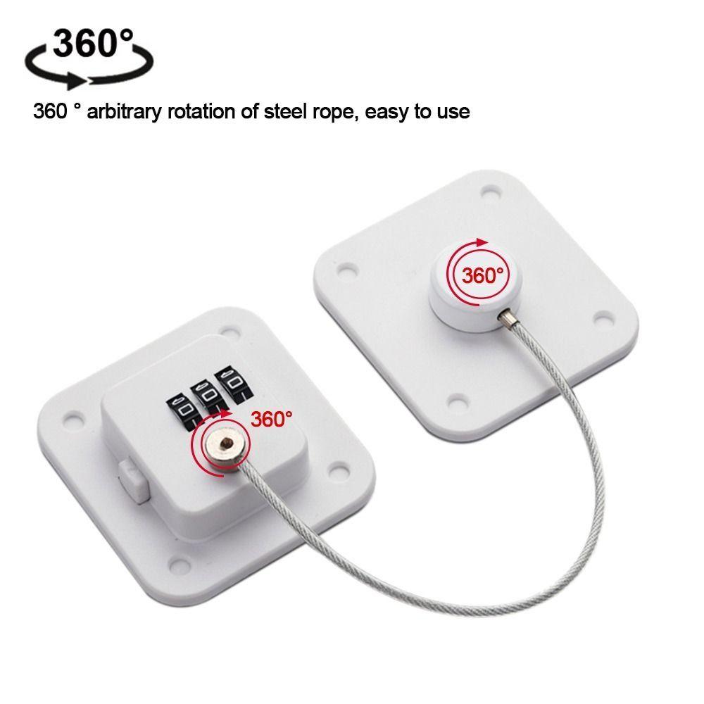 No Drilling Refrigerator Door Coded Lock Adjustable Cabinet Lock  for Home