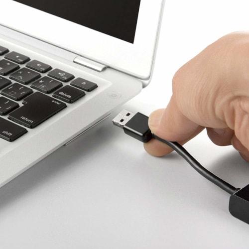 BUFFALO USB2.0 Bus Powered 4 Ports Both Hub Black BSH4U318D2BK