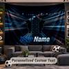 Wall Hanging Tapestry Custom NameMAN Truck Pattern Personalized Printed Fabric Wall Decor