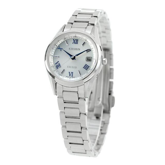 Citizen Exceed Solar Titanium Watch Radio-Controlled Women's ES9370-62A